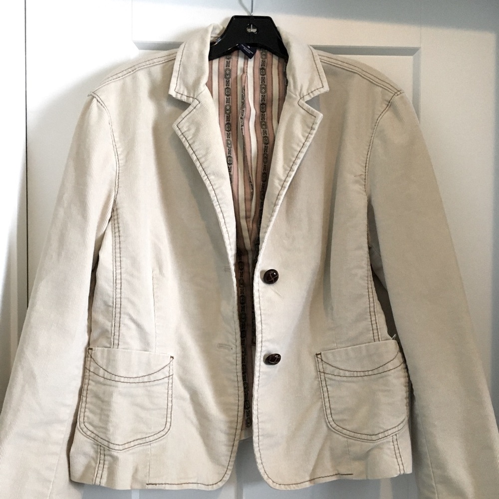 Gap Cream Corduroy Blazer